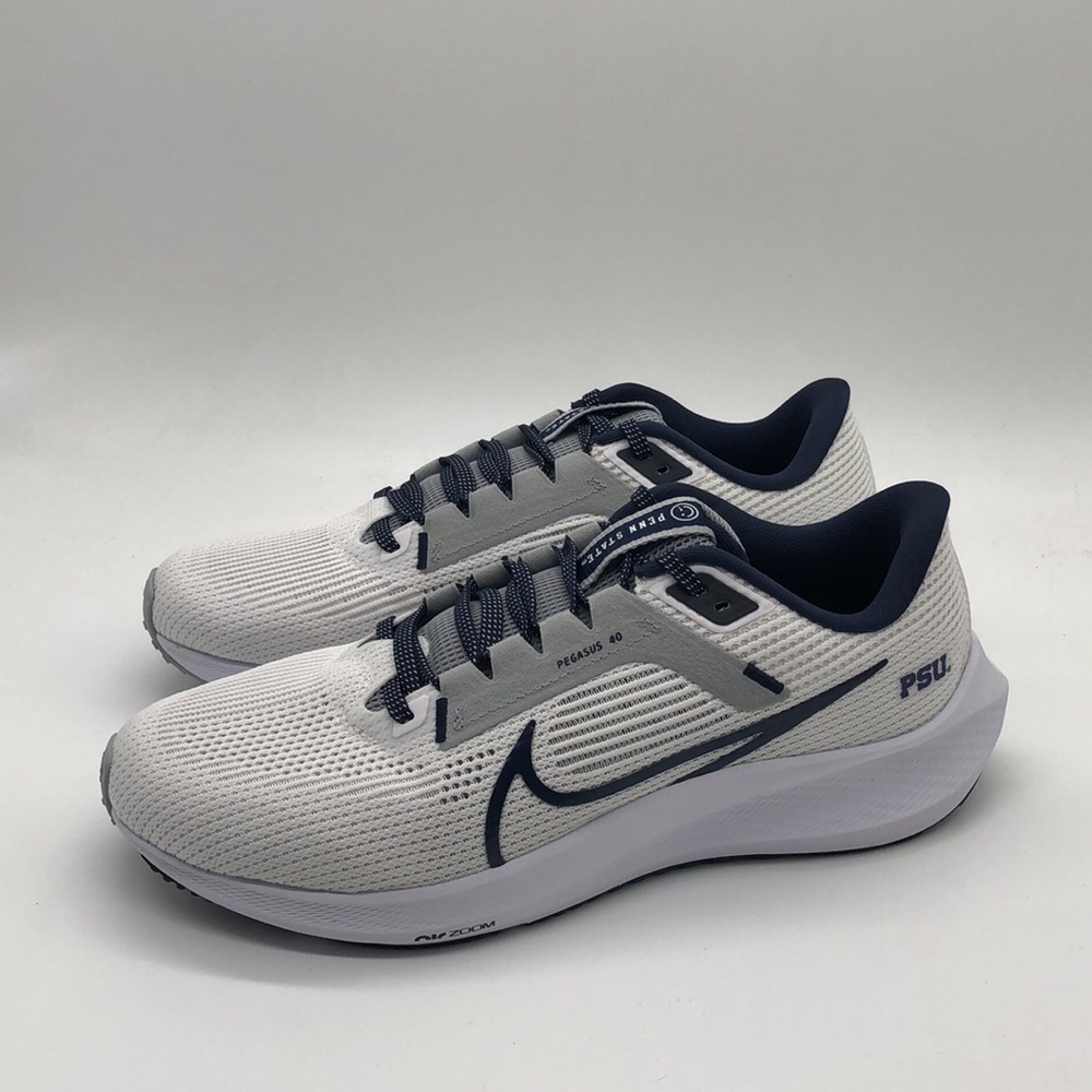 New Men’s Nike Zoom Pegasus 40 Penn State Running Shoes White DZ5944-100 NWOB - Picture 4 of 5